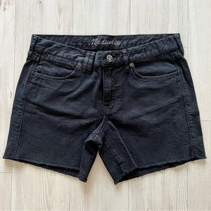 Madewell Black Denim Shorts